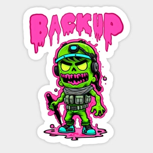 Back Up unit Sticker